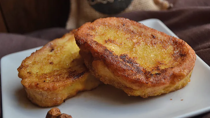 Torrija with horchata